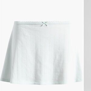 Skims Drop Needle Pointelle Miniskirt Size Medium NWT